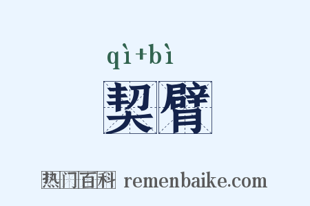 契臂是什么意思的图片
